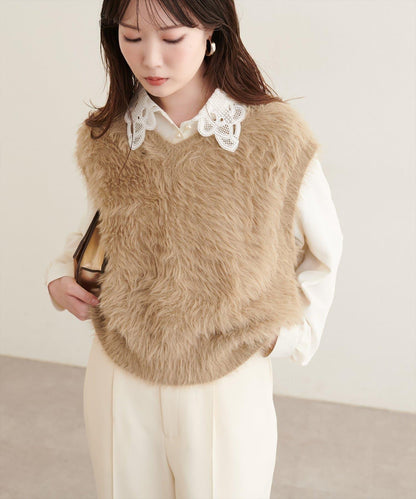 natural couture 蕾絲領襯衫 女士 聚酯纖維 翻領襯衫