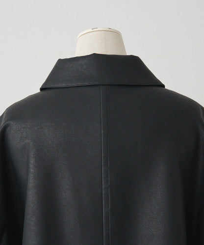 PUAL CE CIN VINTAGE REBELLION 系列 翻蓋領人造皮革夾克