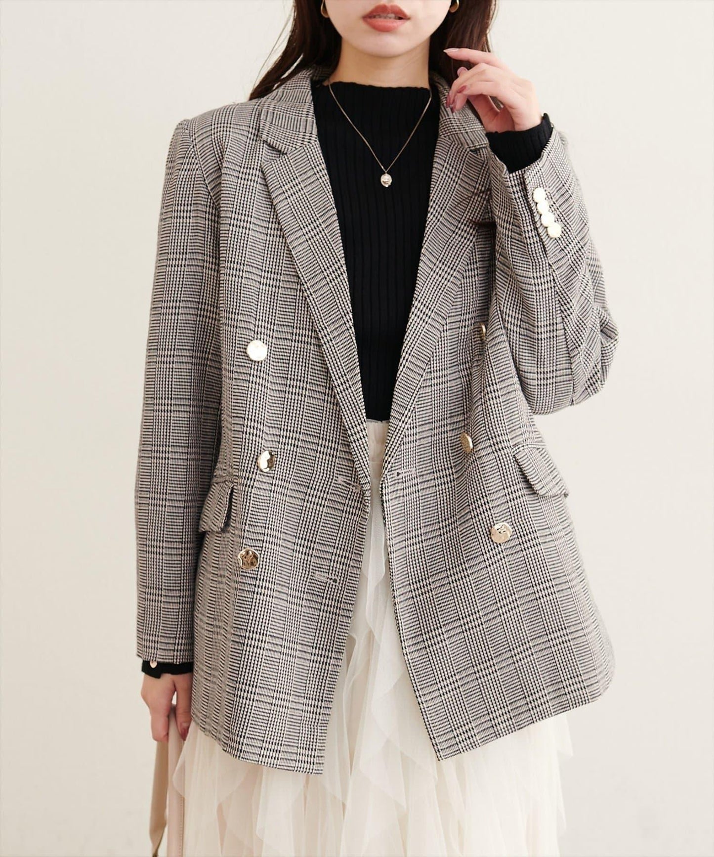 natural couture 金釦テーラードジャケット