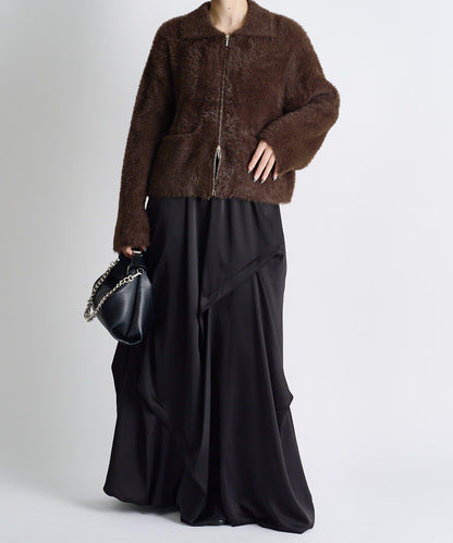 Lui's FEMME 26AW 長絨口袋開衫 腈綸混紡 針織衫