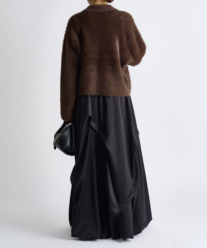 Lui's FEMME 26AW 長絨口袋開衫 腈綸混紡 針織衫