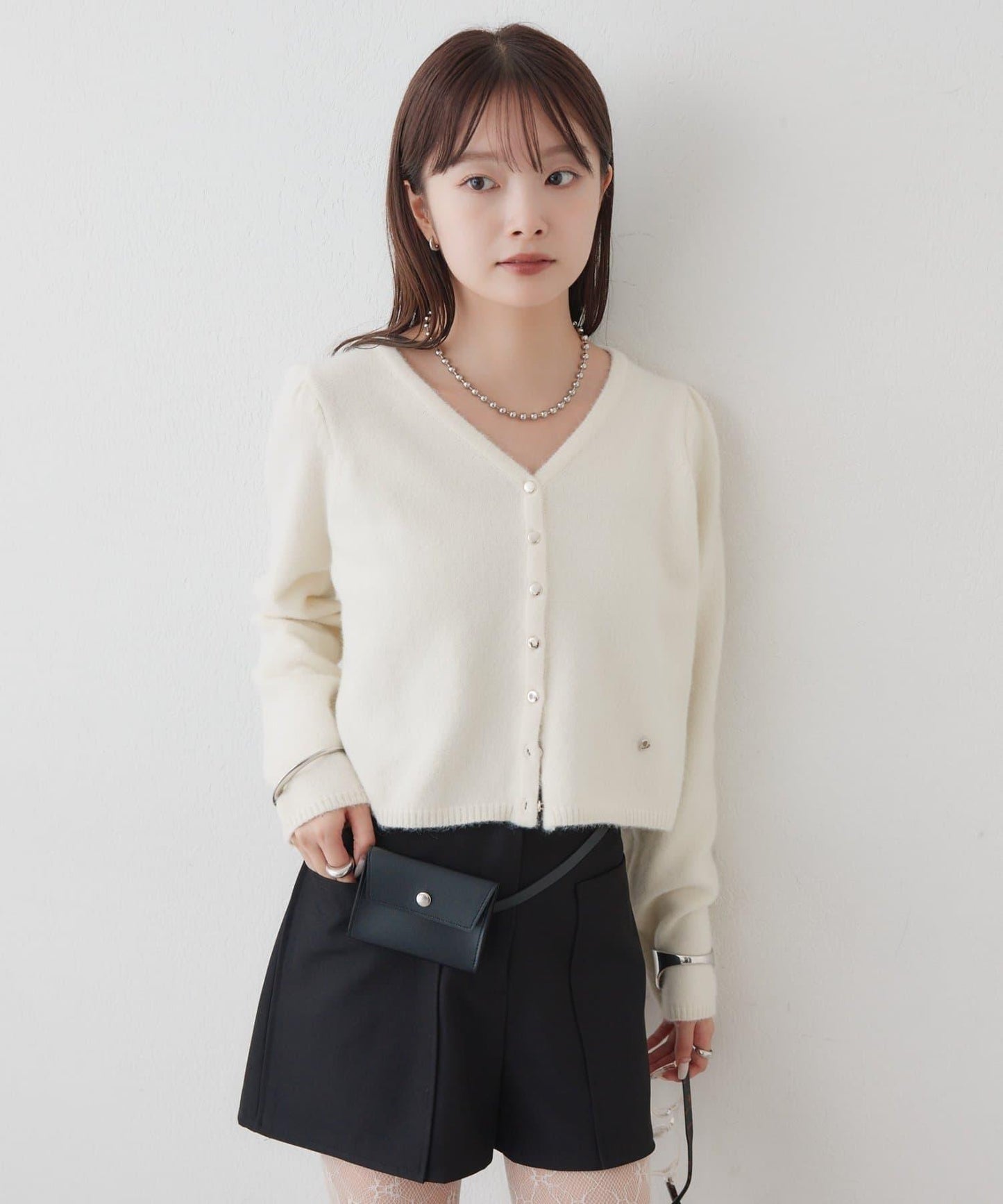エアリーパフカーディガン