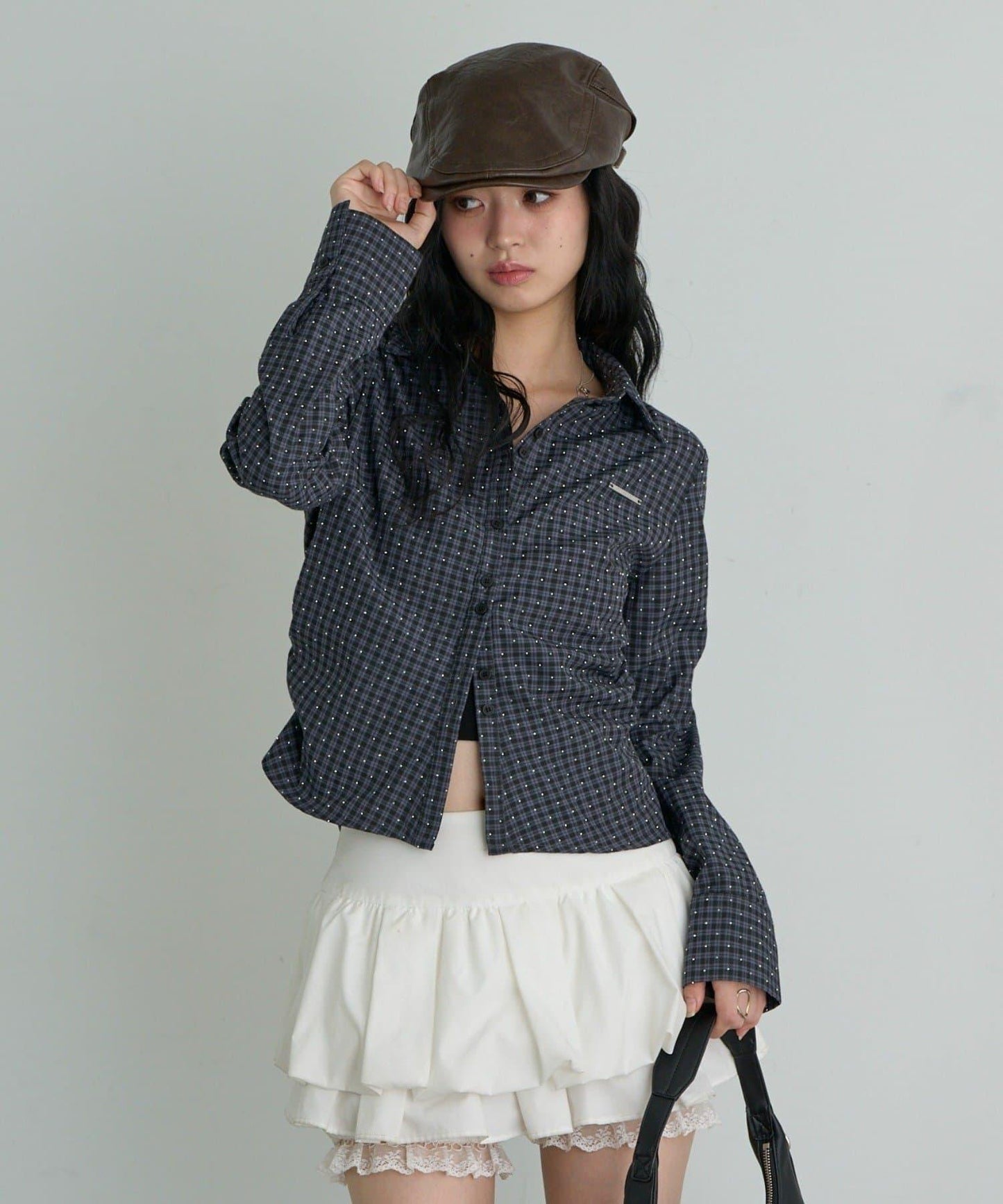 【大人気シャツの長袖Ver.】胸刺繍コンパクトシャツ