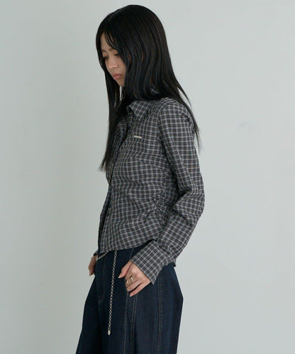 【大人気シャツの長袖Ver.】胸刺繍コンパクトシャツ