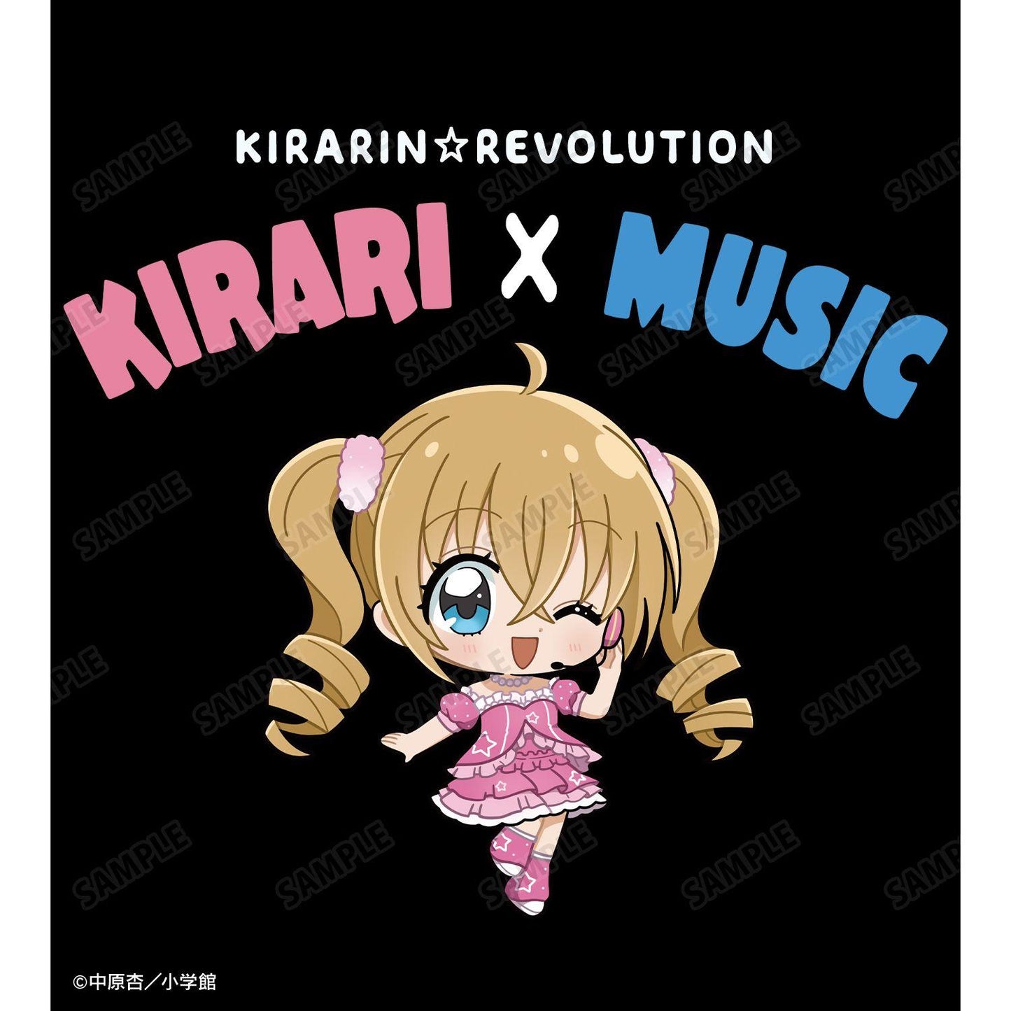 きらりん☆レボリューション 月島きらり 音樂ver. 動漫聯名 動漫周邊 寬鬆T恤 S碼 純棉