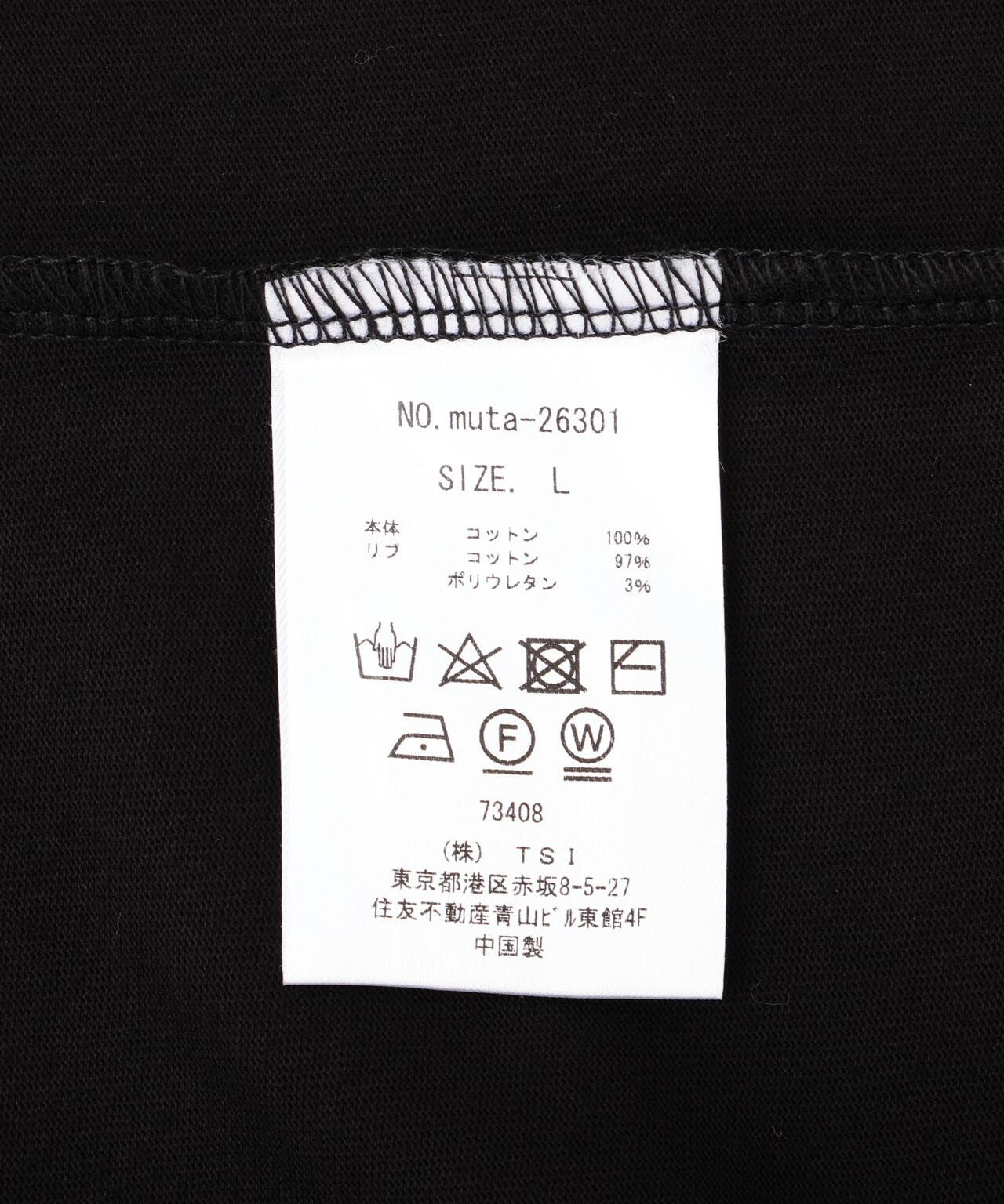 ROYAL FLASH別注 Muta Marine 圓形金屬波浪印花長袖T恤