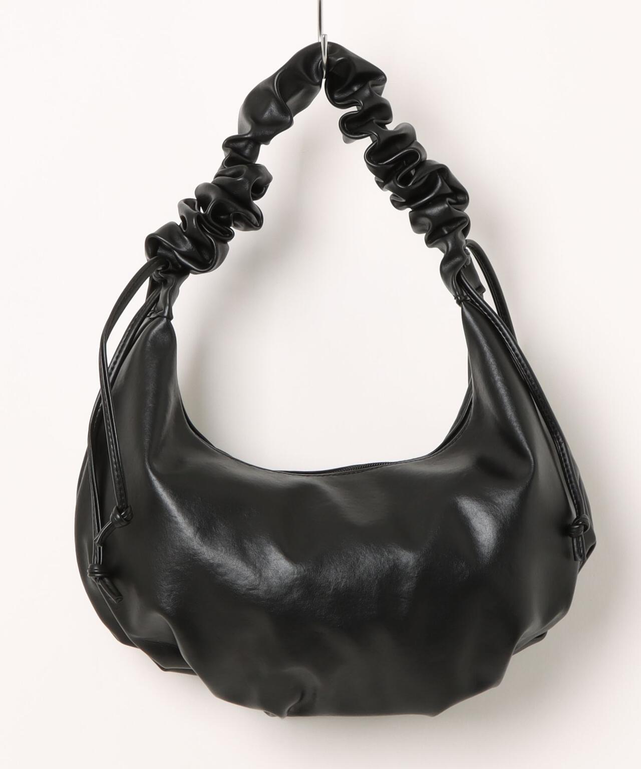 MAVYTH CRUMPLED HANDLE BAG 褶皺手柄單肩包 合成皮革
