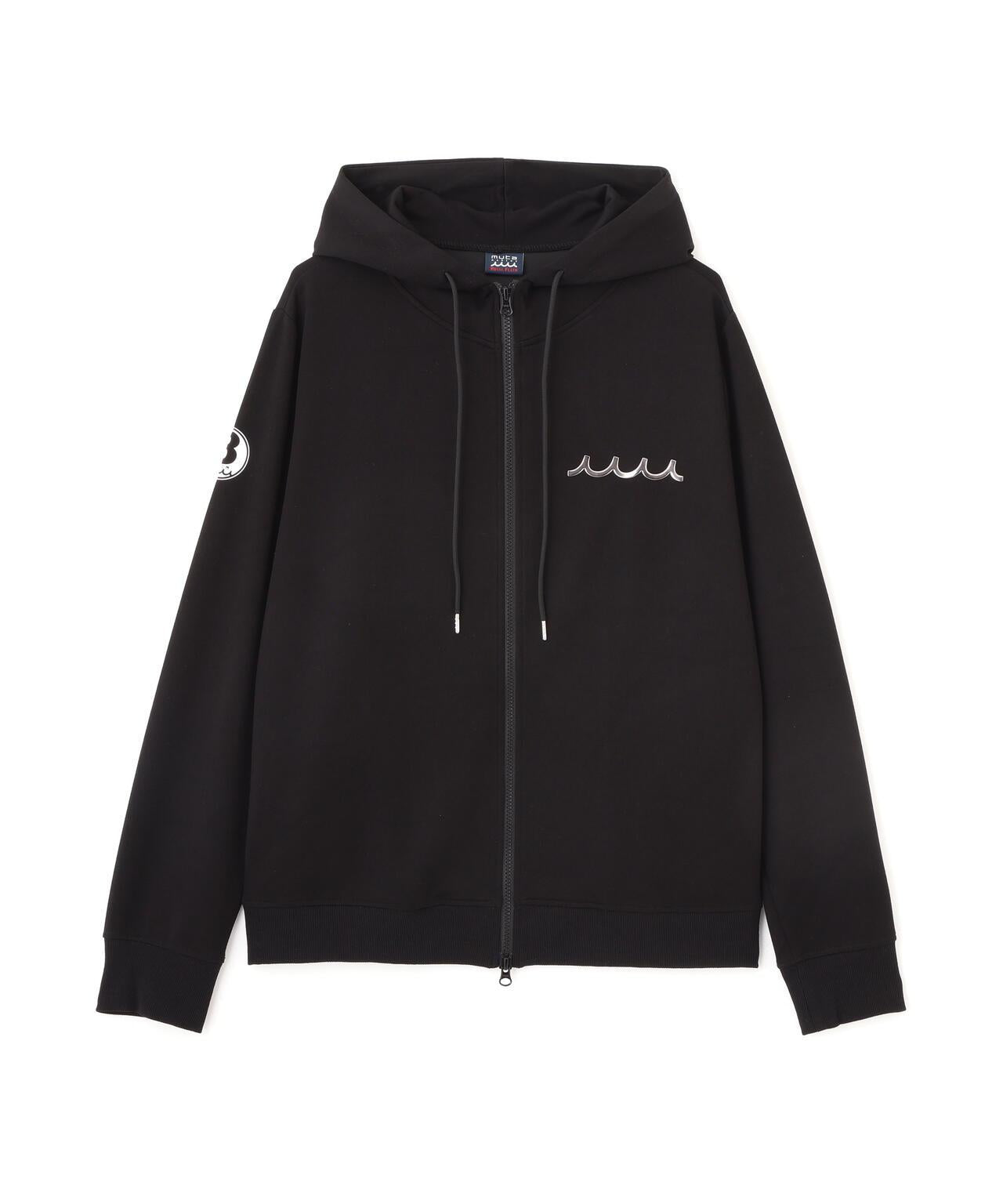 ROYAL FLASH 別注 Set-up Hoodie Back Metal 連帽拉鍊衛衣 聚酯混紡 羅紋拼接