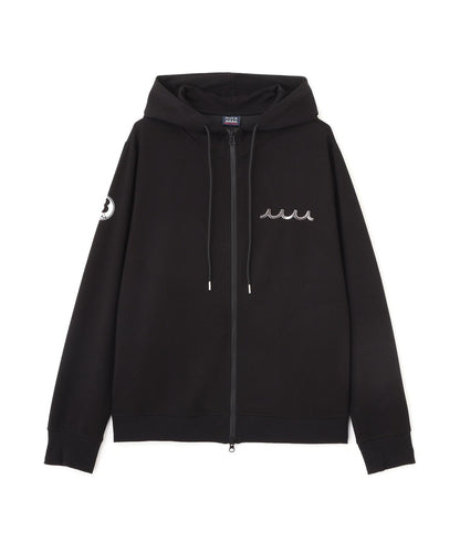 ROYAL FLASH 別注 Set-up Hoodie Back Metal 連帽拉鍊衛衣 聚酯混紡 羅紋拼接