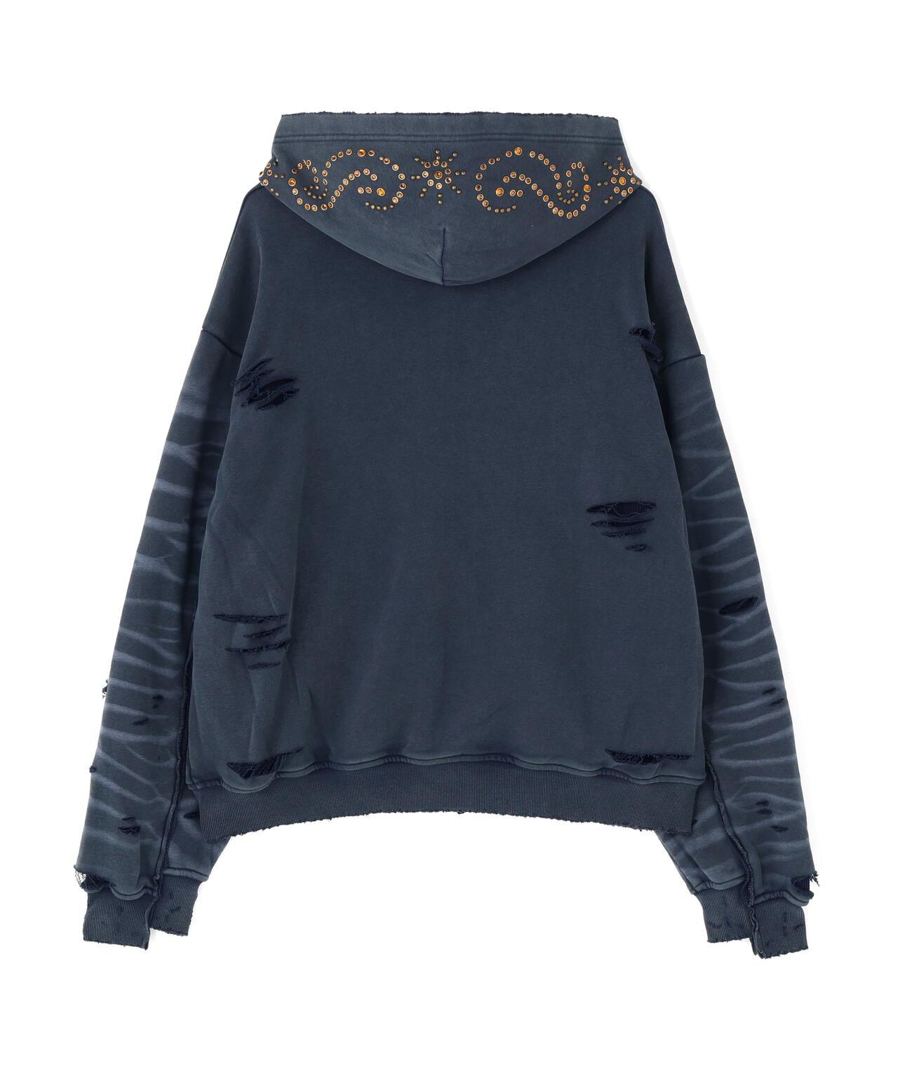 DankeSchon SULFER CHEMICAL SWEAT ZIP HOODIE 硫磺水洗做舊拉鍊連帽衛衣