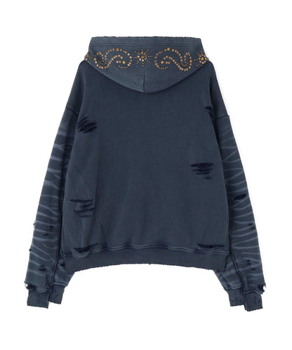 DankeSchon SULFER CHEMICAL SWEAT ZIP HOODIE 硫磺水洗做舊拉鍊連帽衛衣