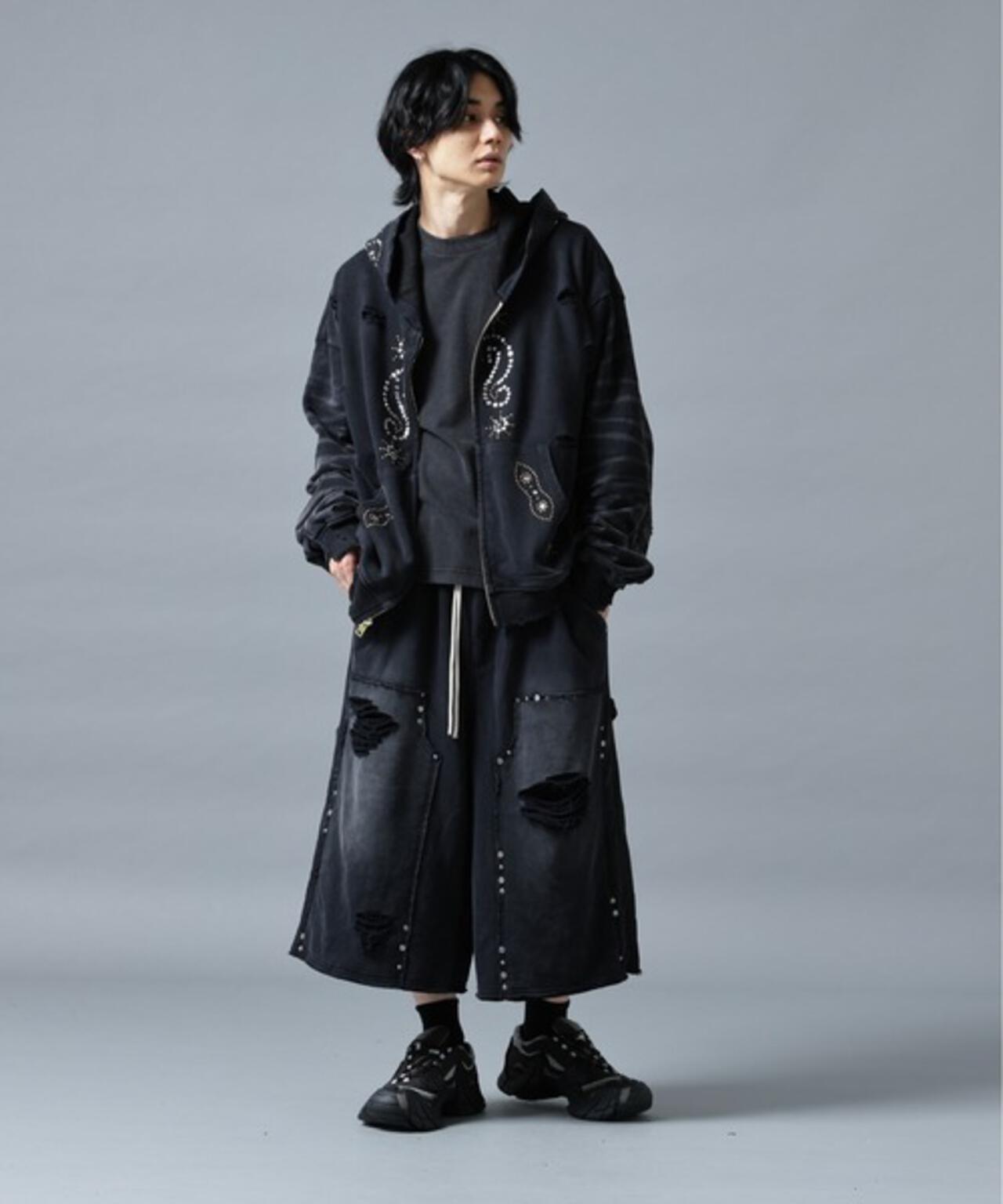 DankeSchon SULFER CHEMICAL SWEAT ZIP HOODIE 硫磺水洗做舊拉鍊連帽衛衣