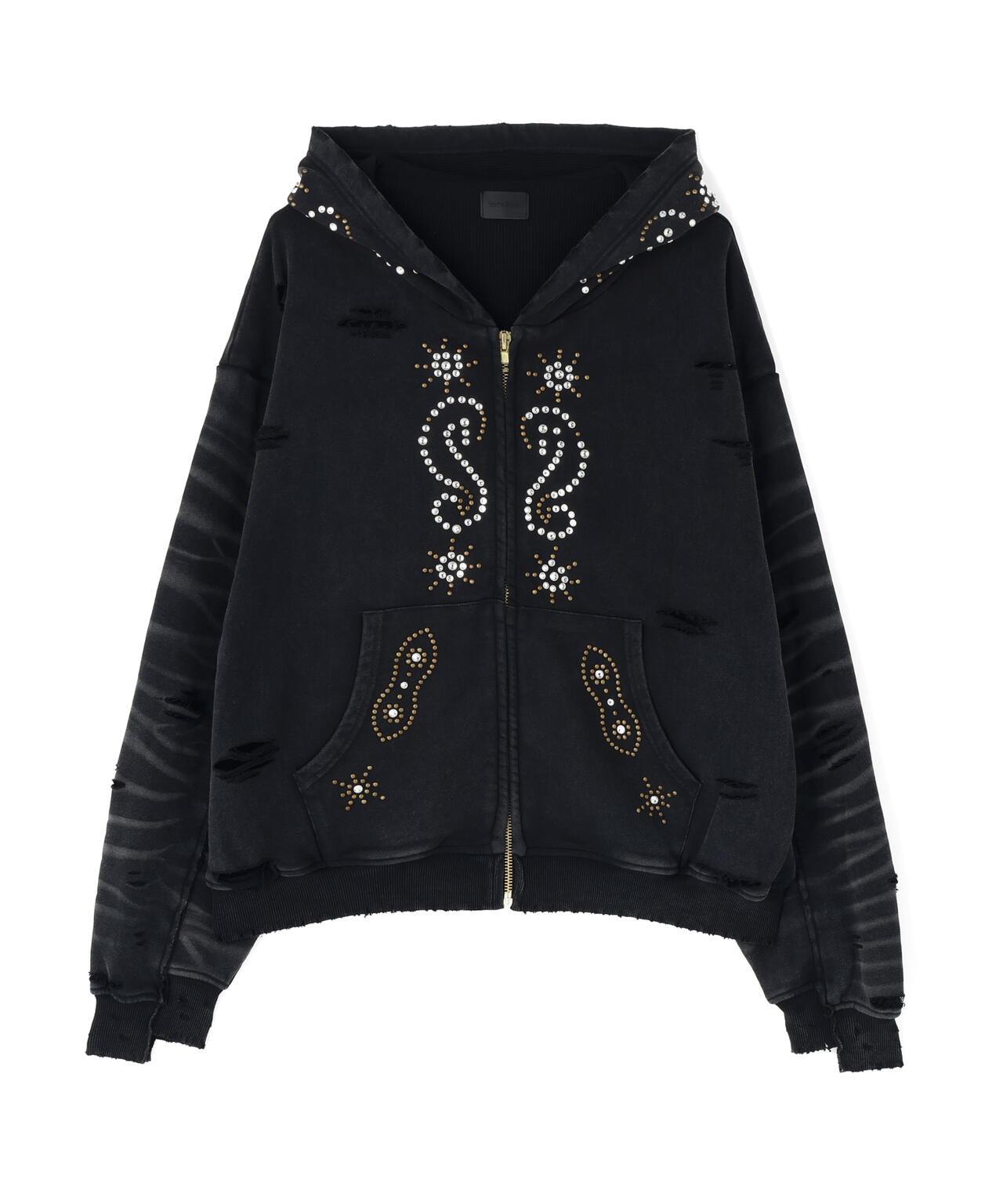 DankeSchon SULFER CHEMICAL SWEAT ZIP HOODIE 硫磺水洗做舊拉鍊連帽衛衣