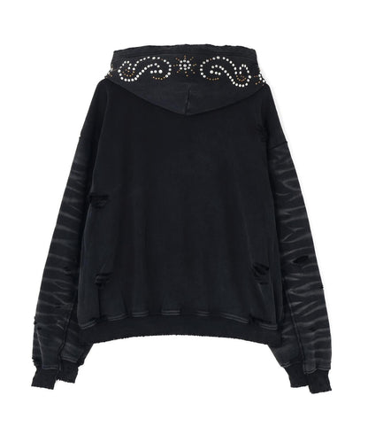 DankeSchon SULFER CHEMICAL SWEAT ZIP HOODIE 硫磺水洗做舊拉鍊連帽衛衣