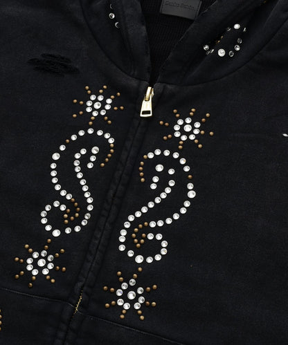 DankeSchon SULFER CHEMICAL SWEAT ZIP HOODIE 硫磺水洗做舊拉鍊連帽衛衣