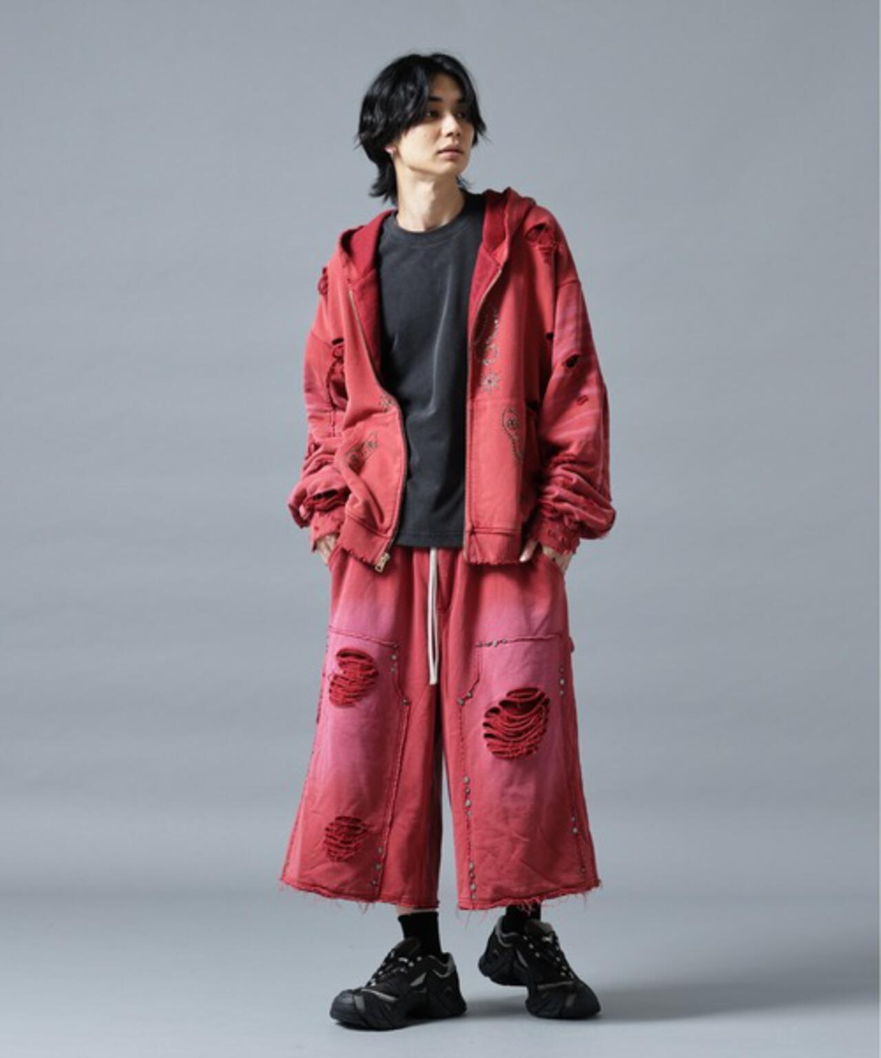 DankeSchon SULFER CHEMICAL SWEAT ZIP HOODIE 硫磺水洗做舊拉鍊連帽衛衣