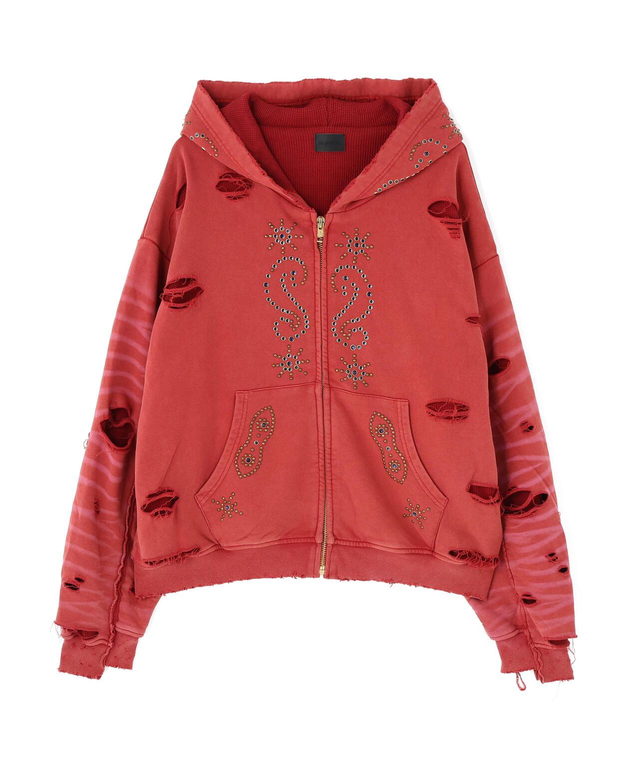 DankeSchon SULFER CHEMICAL SWEAT ZIP HOODIE 硫磺水洗做舊拉鍊連帽衛衣