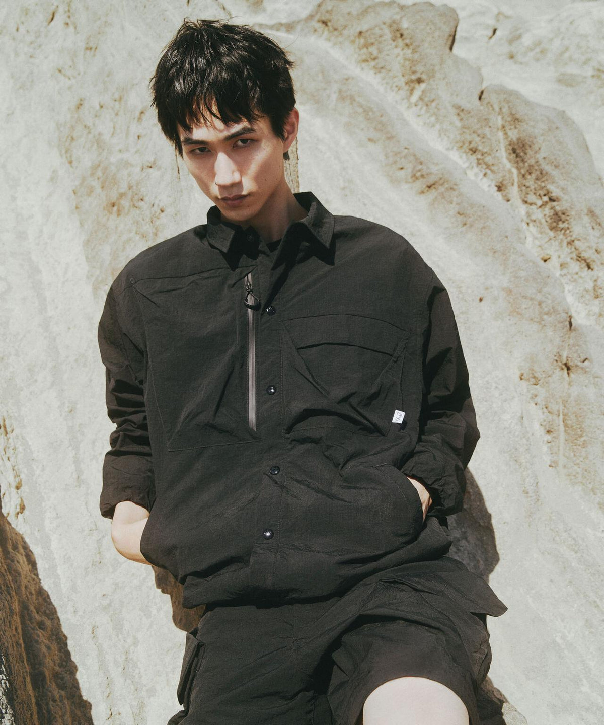 CMF OUTDOOR GARMENT 別注 GWコーチ夾克 鹽縮加工防潑水尼龍網眼內襯 夾克/外套>飛行員夾克