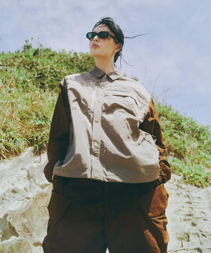 CMF OUTDOOR GARMENT 別注 GWコーチ夾克 鹽縮加工防潑水尼龍網眼內襯 夾克/外套>飛行員夾克