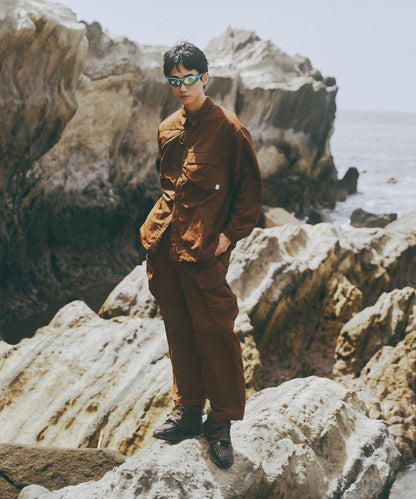 CMF OUTDOOR GARMENT 別注 GWコーチ夾克 鹽縮加工防潑水尼龍網眼內襯 夾克/外套>飛行員夾克