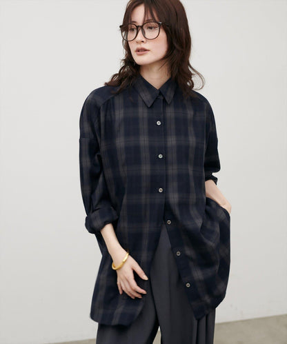 LARUTA 2026AW 休閒格紋襯衫