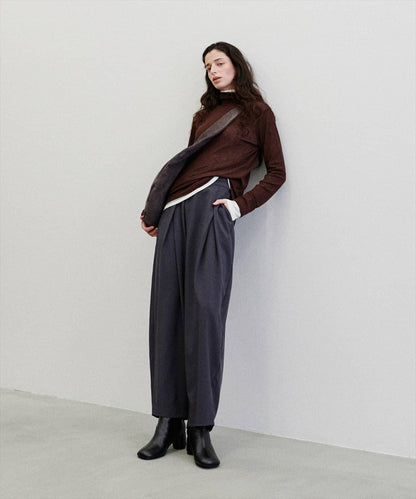 LARUTA 闊腿褲 女 2026AW 垂墜感 簡約設計 褲長99-102cm