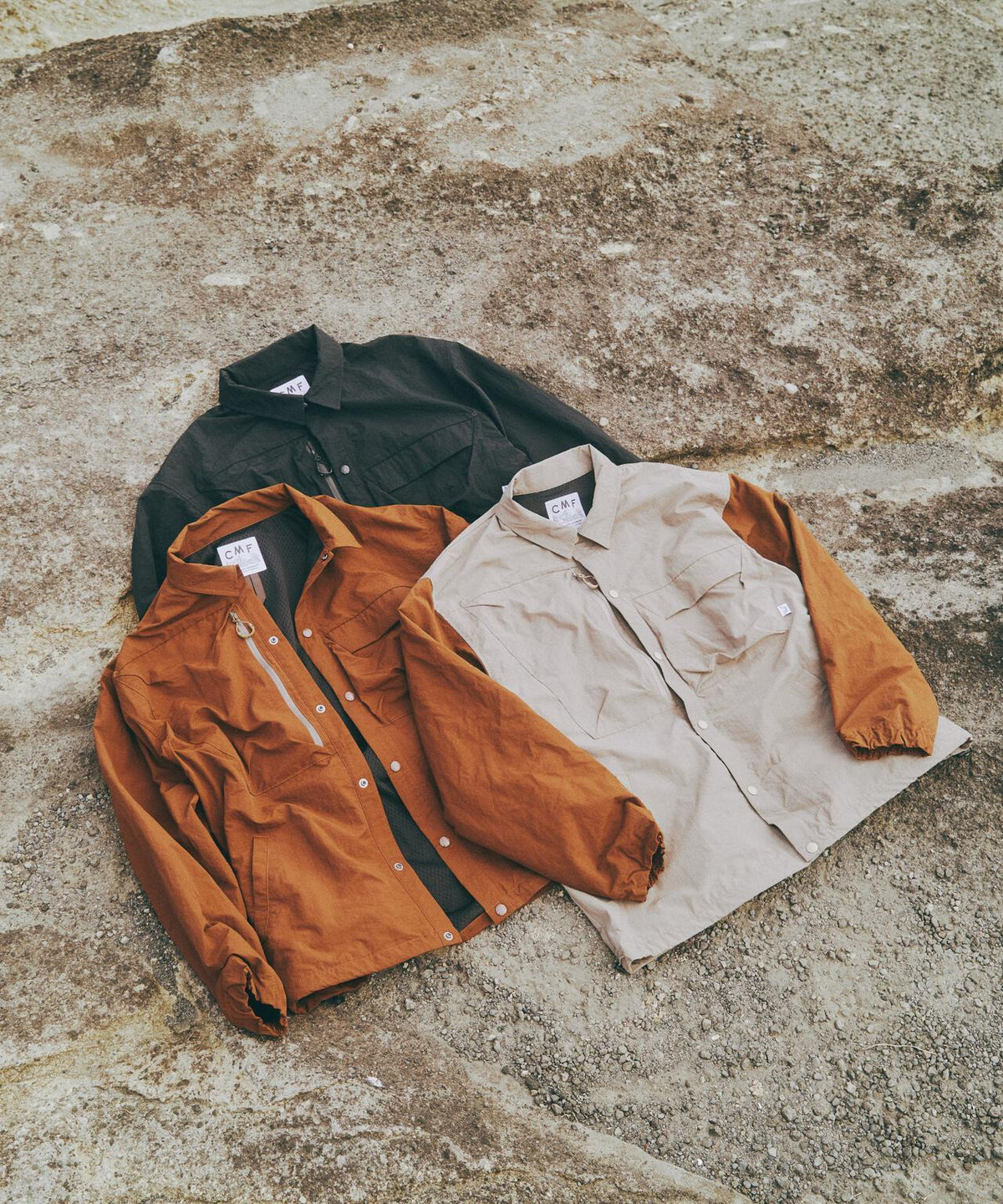 CMF OUTDOOR GARMENT 別注 GWコーチ夾克 鹽縮加工防潑水尼龍網眼內襯 夾克/外套>飛行員夾克
