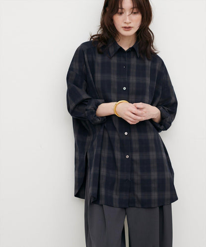 LARUTA 2026AW 休閒格紋襯衫