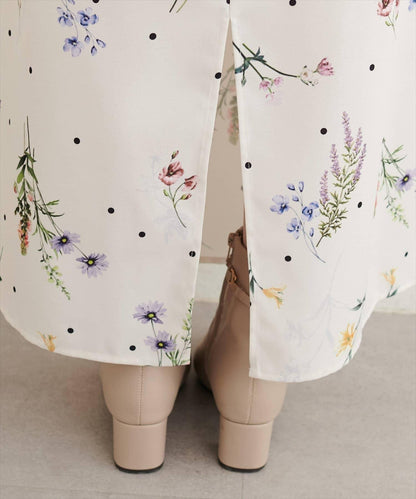 natural couture 原創花柄吊帶連衣裙 聚酯纖維 連衣裙