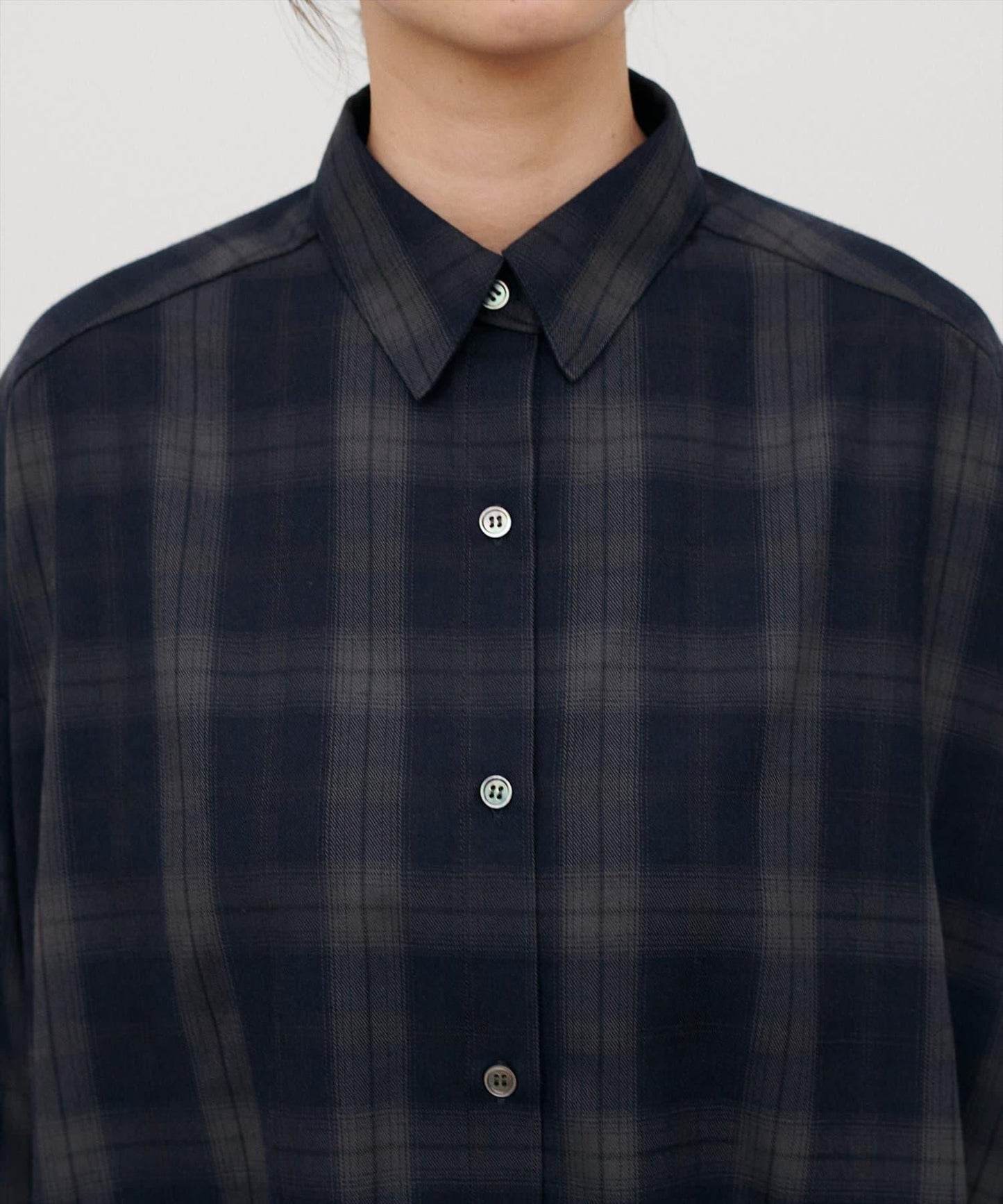 LARUTA 2026AW 休閒格紋襯衫
