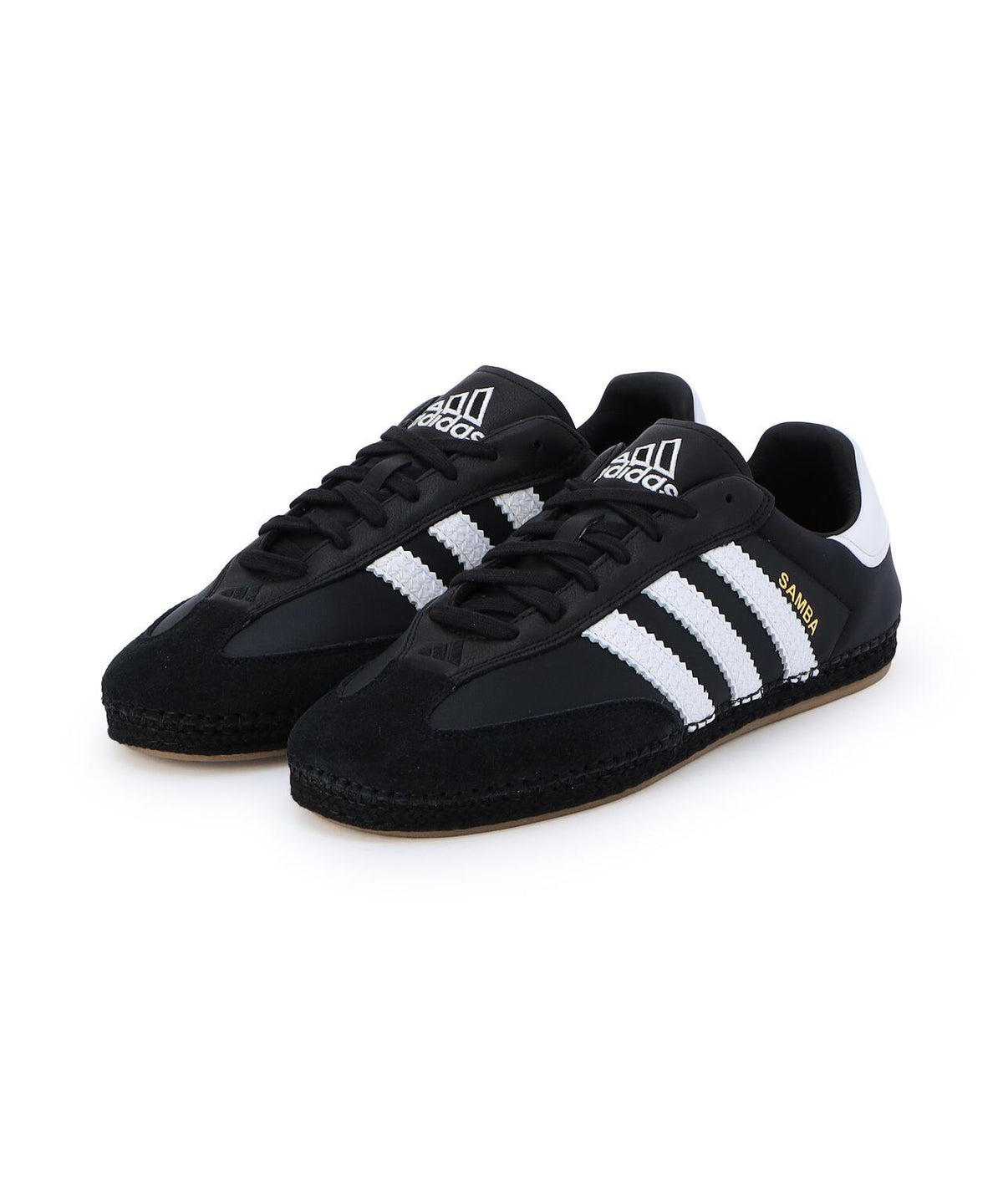 adidas Originals CLOT SAMBA ESPADRILLE 聯名款 經典復古 運動休閒 皮革拼接 橡膠底 男士女士通用 休閒鞋