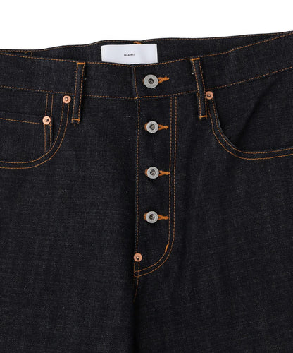 SUGARHILL CLASSIC DENIM PANTS 14oz 原創牛仔褲 闊腿褲 銅製鉚釘 馬皮皮牌 拼色 牛仔褲