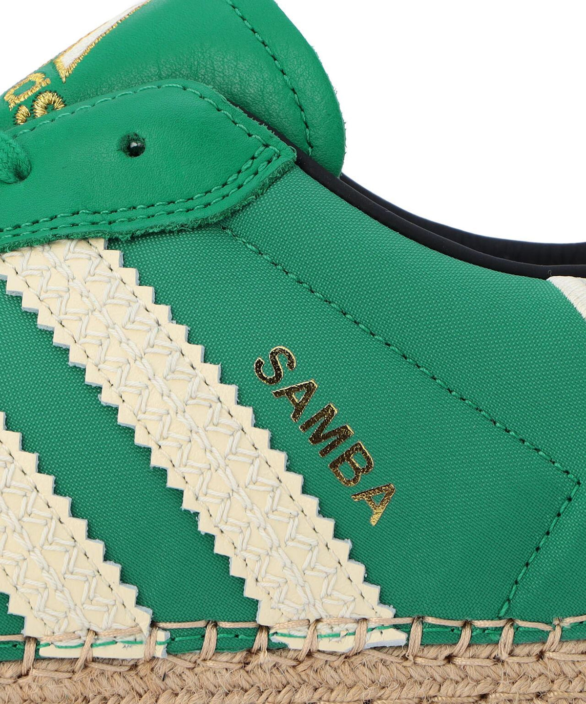 adidas Originals CLOT SAMBA ESPADRILLE 聯名款 經典復古 運動休閒 皮革拼接 橡膠底 男士女士通用 休閒鞋
