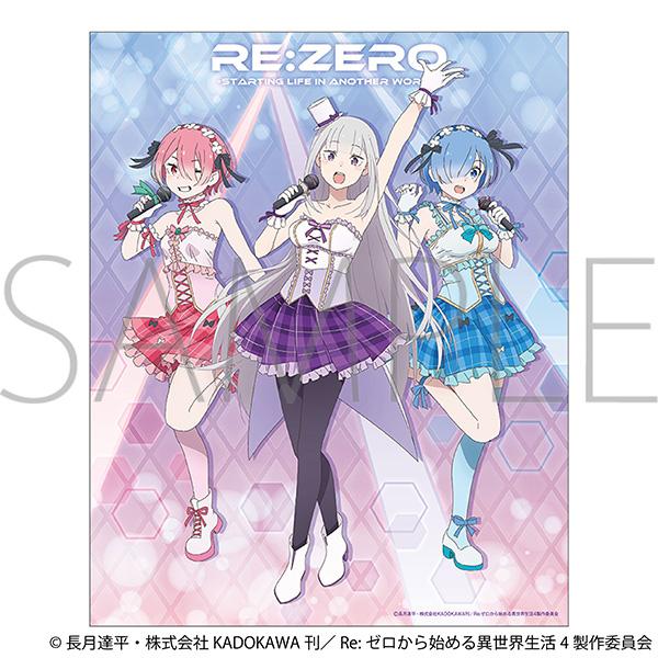 Re:從零開始的異世界生活 偶像系列 艾米莉亞 卡通帆布畫 27.3x22cm 聚酯纖維/棉/桐木