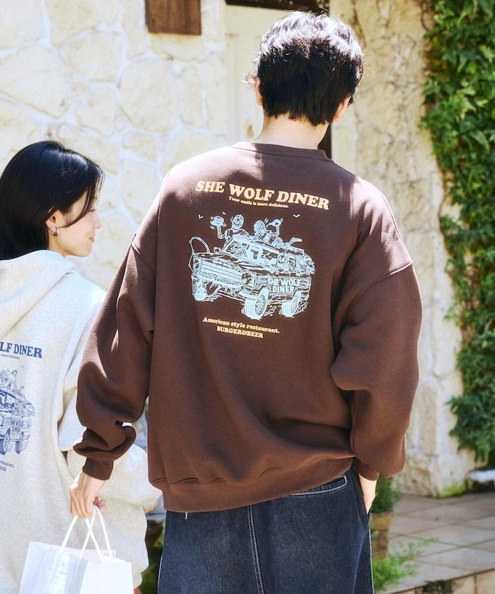 SHE WOLF DINER×FREAK'S STORE 聯名 別注 後背印花 衛衣