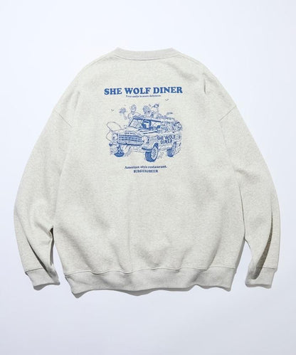 SHE WOLF DINER×FREAK'S STORE 聯名 別注 後背印花 衛衣