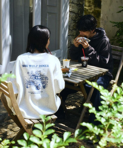 SHE WOLF DINER×FREAK'S STORE 聯名 別注 後背印花 衛衣