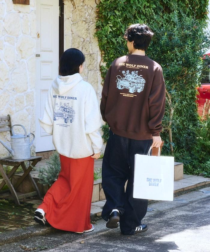 SHE WOLF DINER×FREAK'S STORE 聯名 別注 後背印花 衛衣