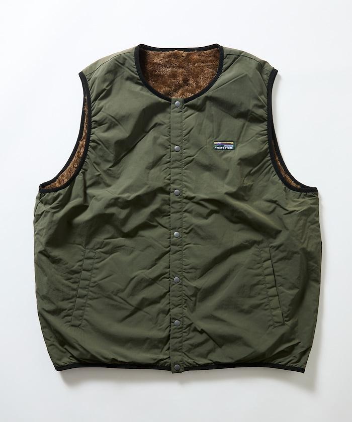 FREAK'S STORE 리버시블 尼龍抓絨拉鍊馬甲