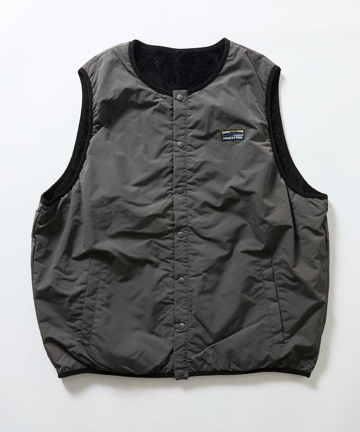 FREAK'S STORE 리버시블 尼龍抓絨拉鍊馬甲