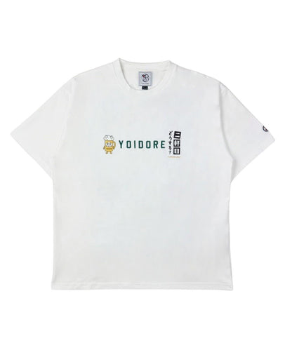 YOIDORE/ヨイドレ 二軒目どうする？コラボ Tシャツ 聯名企劃 寬鬆款 棉100% 休閒短袖T恤