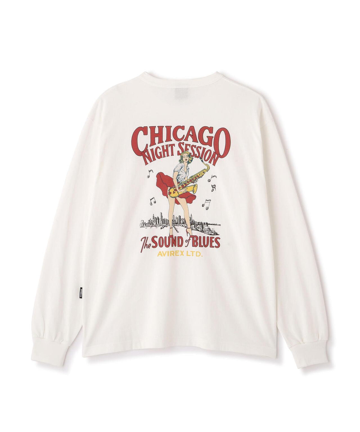 AVIREX 品牌直營限定 PIN-UP L/S T-SHIRT 長袖T恤 男士