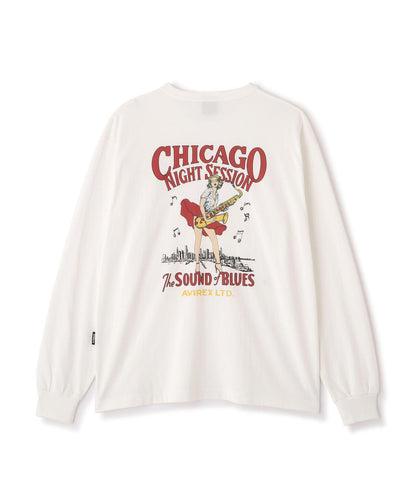 AVIREX 品牌直營限定 PIN-UP L/S T-SHIRT 長袖T恤 男士