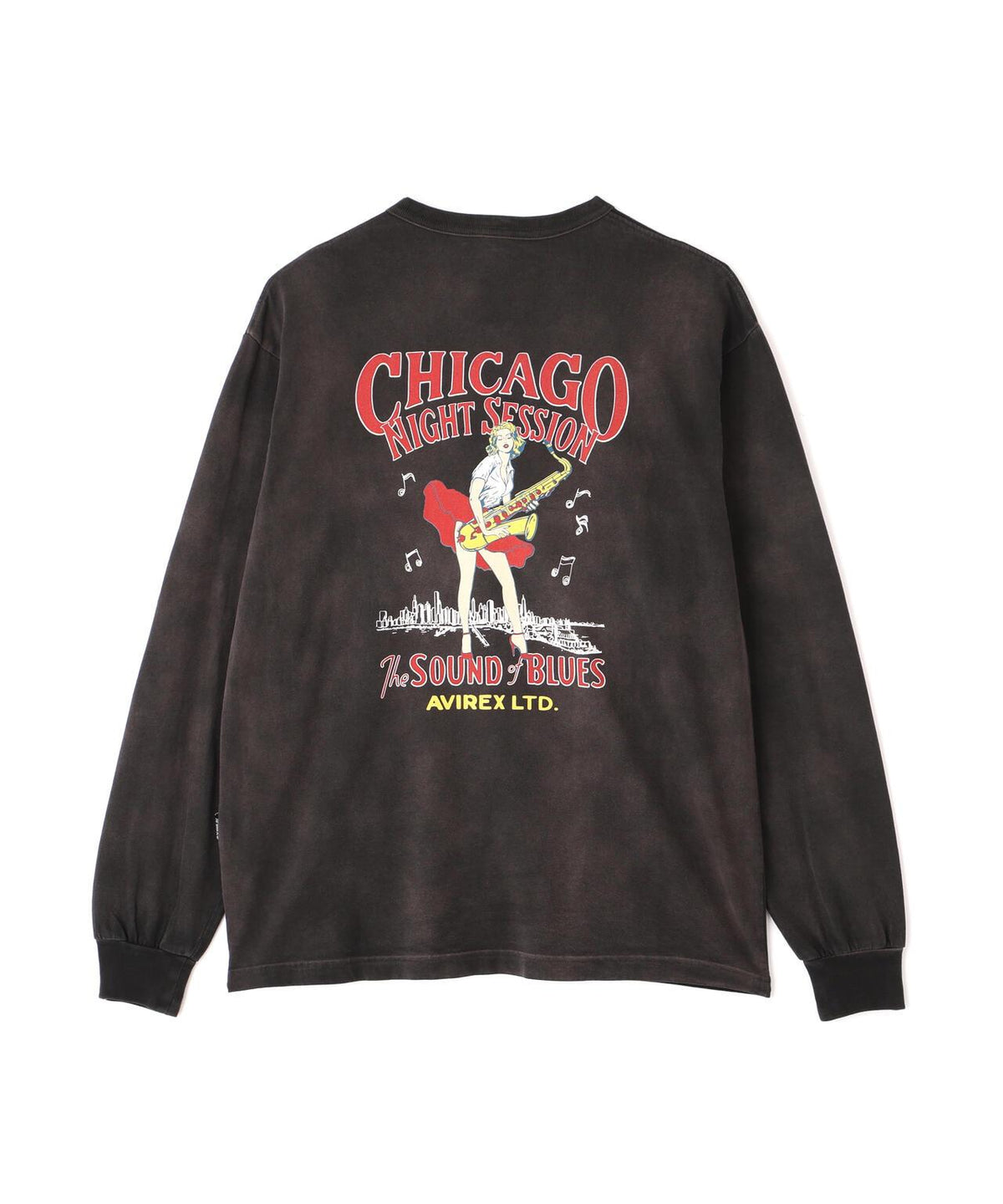 AVIREX 品牌直營限定 PIN-UP L/S T-SHIRT 長袖T恤 男士