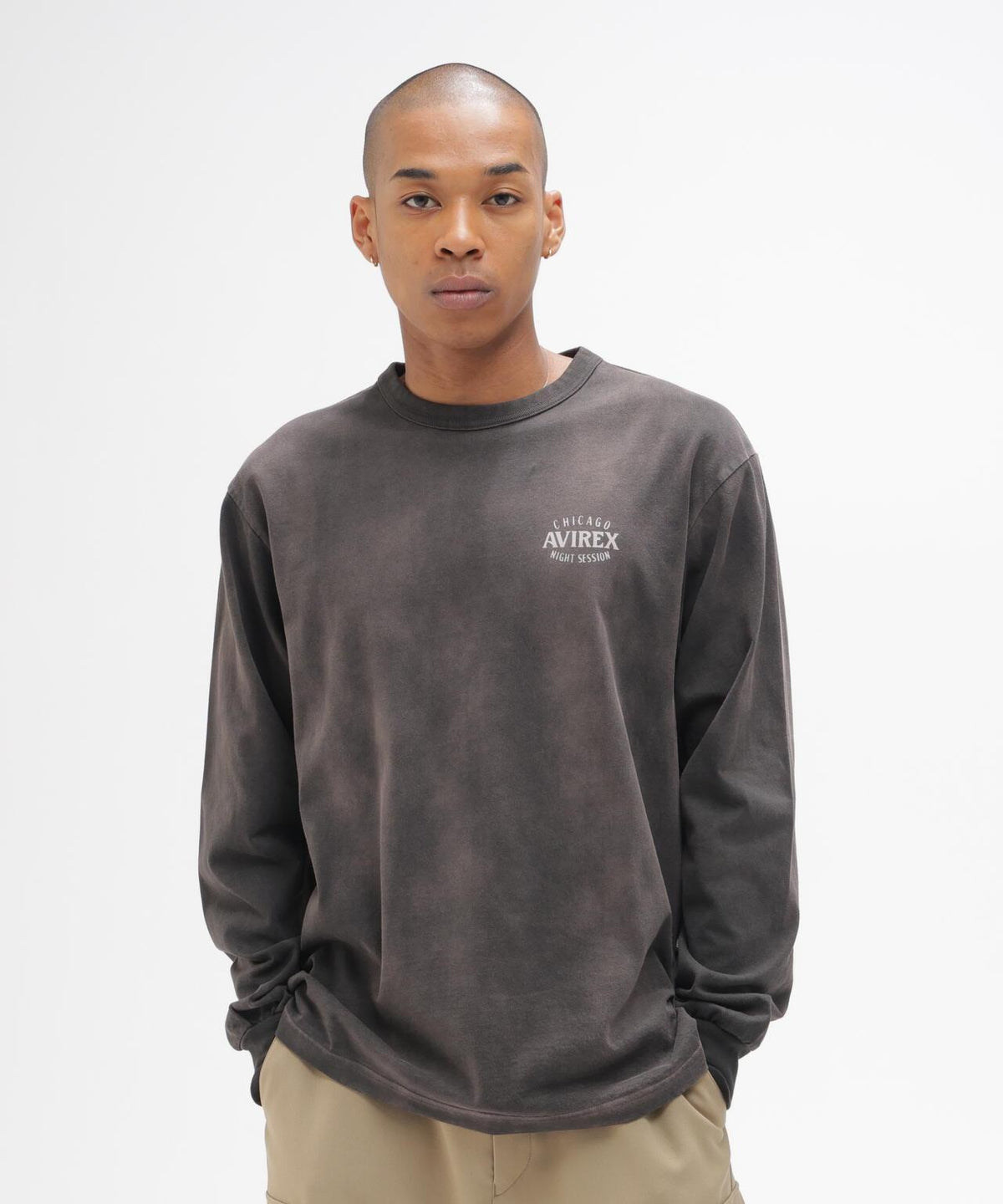 AVIREX 品牌直營限定 PIN-UP L/S T-SHIRT 長袖T恤 男士