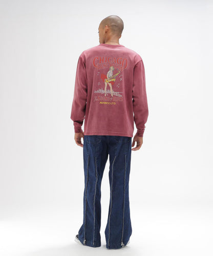AVIREX 品牌直營限定 PIN-UP L/S T-SHIRT 長袖T恤 男士