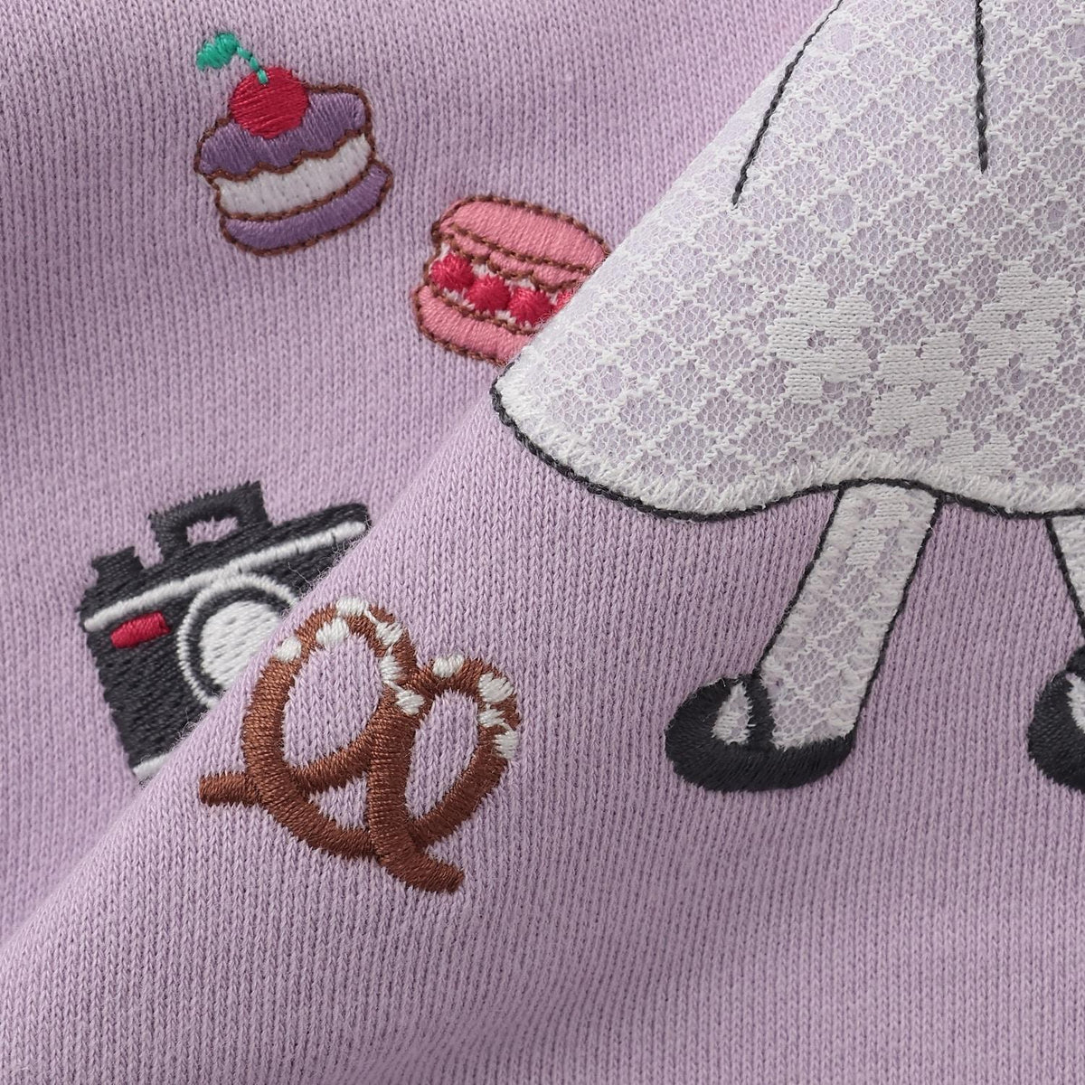 KP 兒童巴黎旅行mimi刺繡貼布毛圈衛衣 100%棉