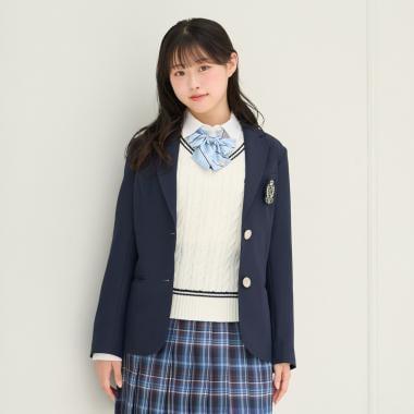 Lovetoxic 徽章裝飾西裝外套 卒服 畢業季 禮儀場合 聚會 発表會 演出服 100%聚酯纖維