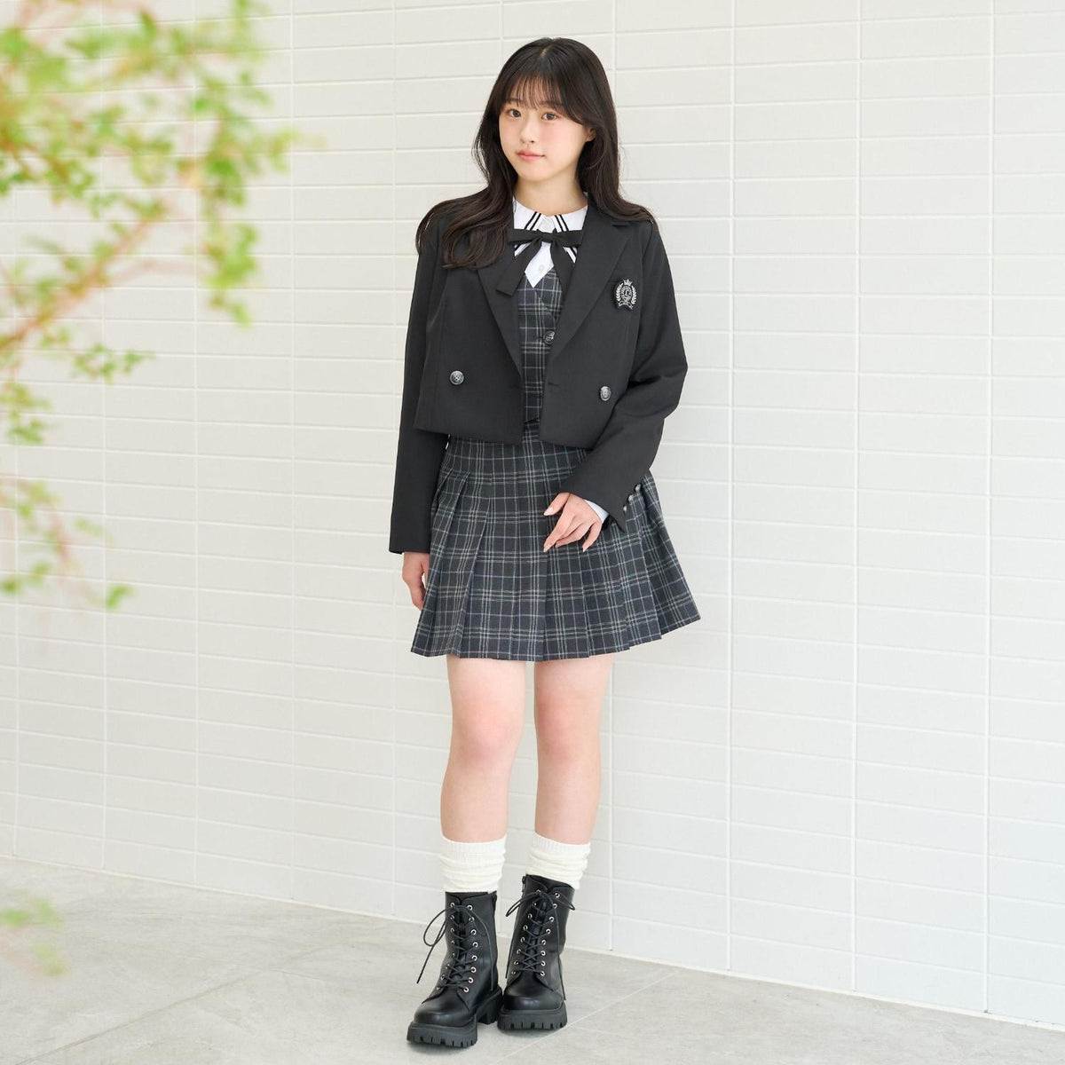 Lovetoxic 少女款セーラー衿ラインブラウス 卒服 畢業季 易打理 聚酯纖維混紡 襯衫