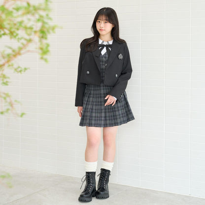 Lovetoxic 少女款セーラー衿ラインブラウス 卒服 畢業季 易打理 聚酯纖維混紡 襯衫
